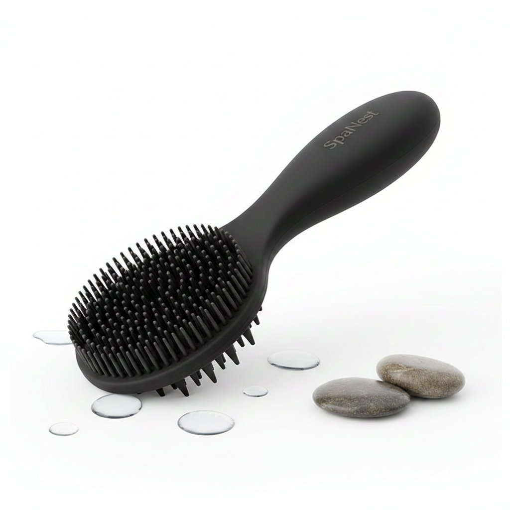 Black 4-in-1 Shower Scrub System