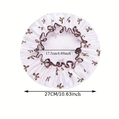 Double-Layer Printed Shower Cap