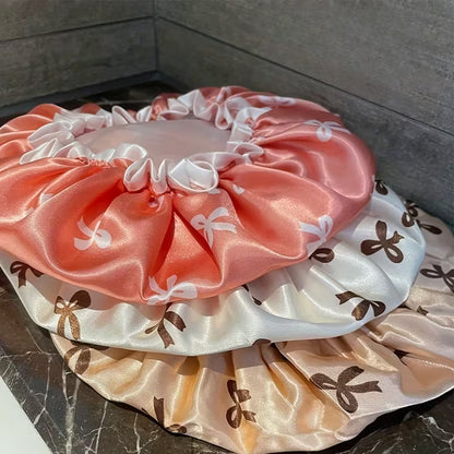Double-Layer Printed Shower Cap